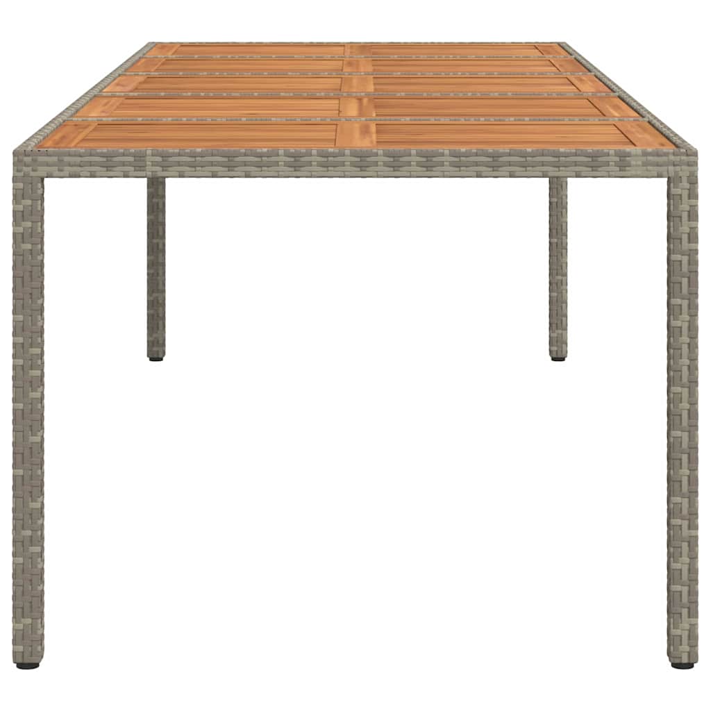 Tavolo da Pranzo da Giardino Grigio 250 x 100 x 75 cm 362559