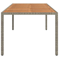 Tavolo da Pranzo da Giardino Grigio 250 x 100 x 75 cm 362559