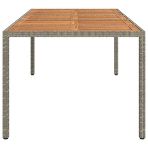 Tavolo da Pranzo da Giardino Grigio 250 x 100 x 75 cm 362559