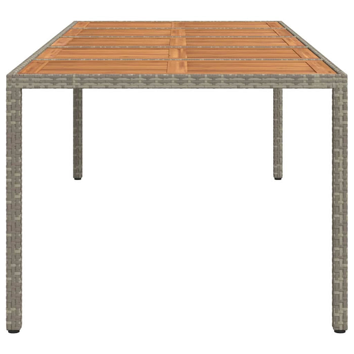 Tavolo da Pranzo da Giardino Grigio 250 x 100 x 75 cm 362559