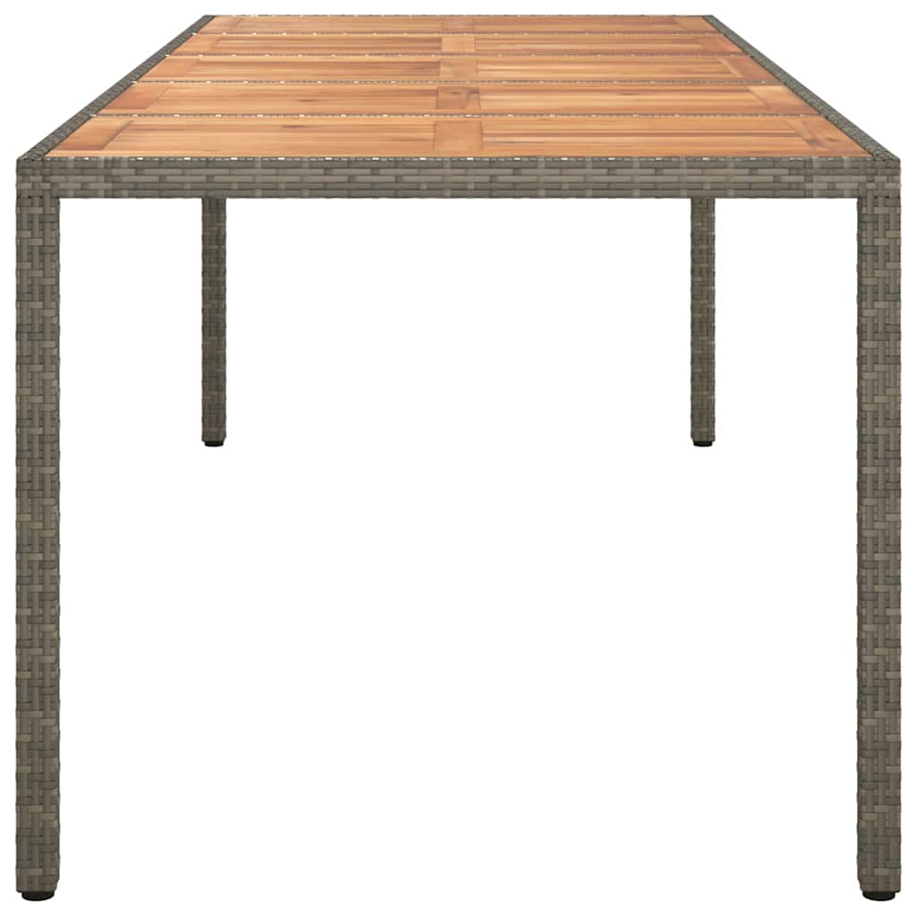 vidaXL Tavolo da Pranzo da Giardino Grigio 250 x 100 x 75 cm