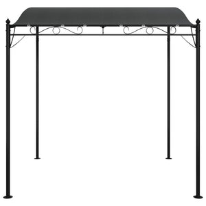 Tettoia Antracite 2x2,3 m 180 g/m² Tessuto e Acciaio