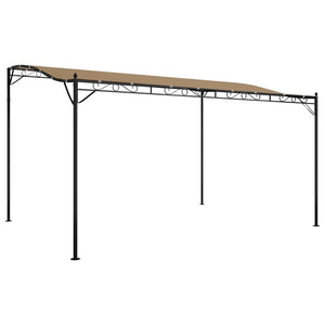 Tettoia Tortora 4x3 m 180 g/mÂ² Tessuto e Acciaiocod mxl 105563