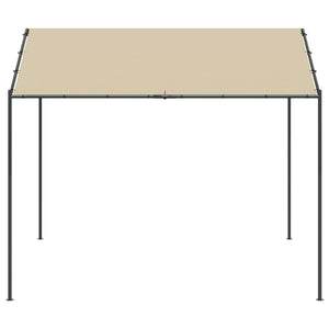 Tenda a Baldacchino Beige 3x3 m in Acciaio e Tessuto 362451