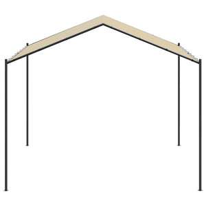 Tenda a Baldacchino Beige 4x4 m in Acciaio e Tessuto 362454