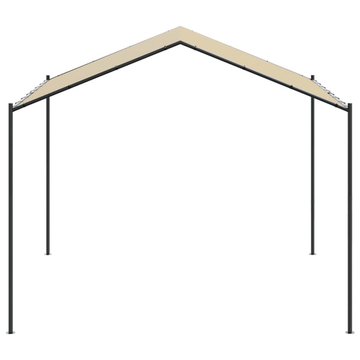 Tenda a Baldacchino Beige 4x4 m in Acciaio e Tessuto 362454