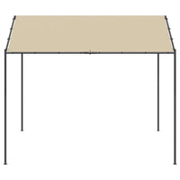 Tenda a Baldacchino Beige 4x4 m in Acciaio e Tessuto 362454