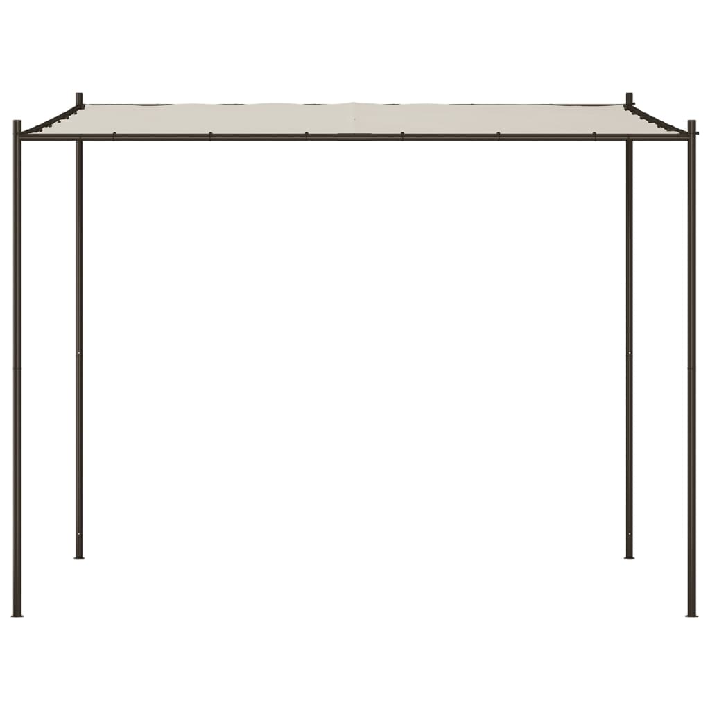 Gazebo Bianco 3x3 m 180 g/m² Tessuto e Acciaio 362461