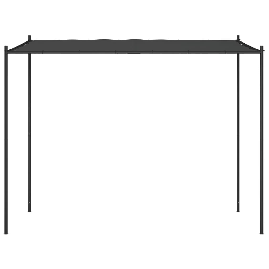 Gazebo Antracite 3x3 m 180 g/mÂ² Tessuto e Acciaiocod mxl 128520