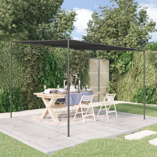 Gazebo Antracite 3x3 m 180 g/mÂ² Tessuto e Acciaiocod mxl 128520
