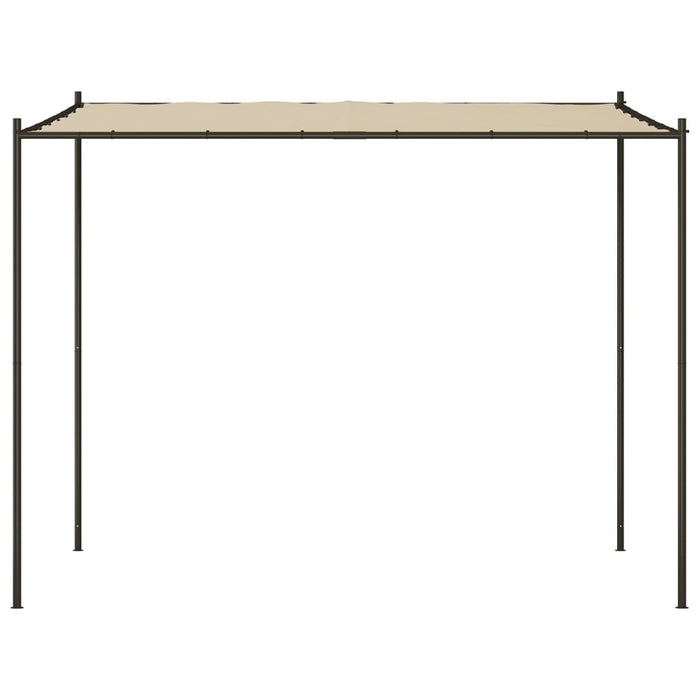 Gazebo Beige 3x3 m 180 g/m² Tessuto e Acciaio 362463