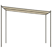 Gazebo Beige 3x3 m 180 g/m² Tessuto e Acciaio 362463