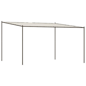 Gazebo Bianco 4x4 m 180 g/mÂ² Tessuto e Acciaiocod mxl 69676