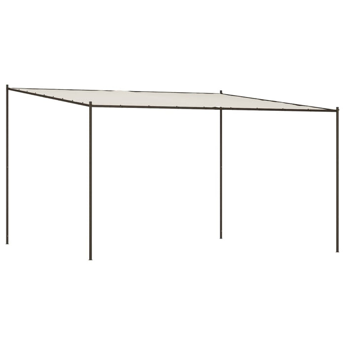 Gazebo Bianco 4x4 m 180 g/mÂ² Tessuto e Acciaiocod mxl 69676