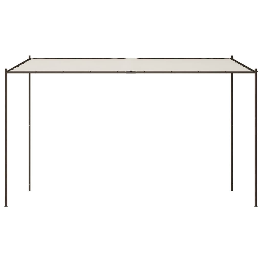 Gazebo Bianco 4x4 m 180 g/mÂ² Tessuto e Acciaiocod mxl 69676