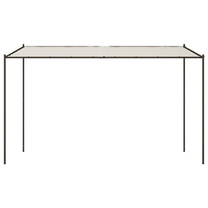 Gazebo Bianco 4x4 m 180 g/mÂ² Tessuto e Acciaiocod mxl 69676