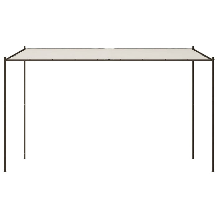 Gazebo Bianco 4x4 m 180 g/mÂ² Tessuto e Acciaiocod mxl 69676