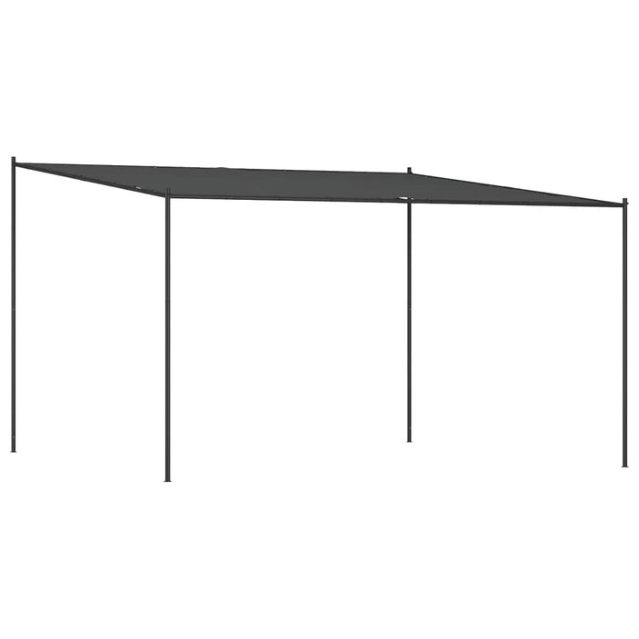 Gazebo Antracite 4x4 m 180 g/mÂ² Tessuto e Acciaiocod mxl 93687