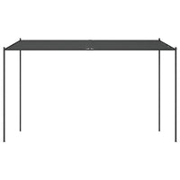 Gazebo Antracite 4x4 m 180 g/m² Tessuto e Acciaio 362465
