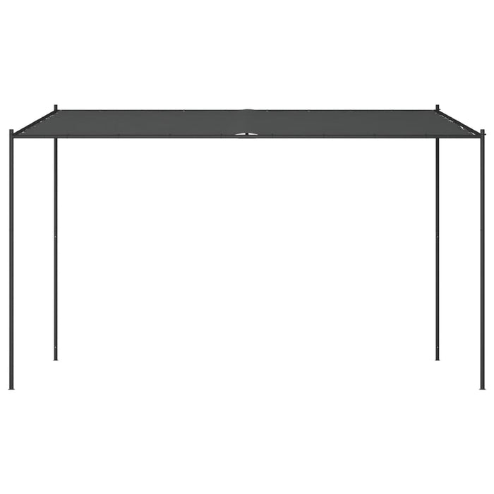 Gazebo Antracite 4x4 m 180 g/m² Tessuto e Acciaio 362465