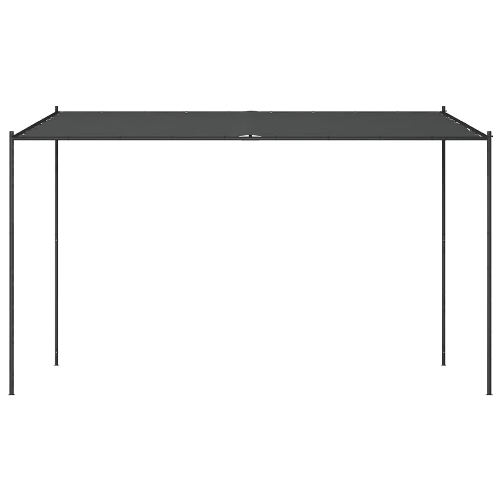 Gazebo Antracite 4x4 m 180 g/mÂ² Tessuto e Acciaiocod mxl 93687