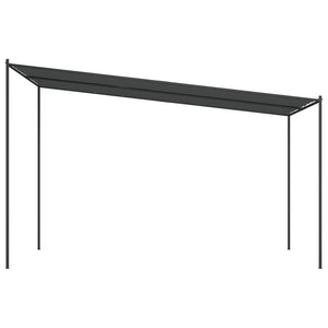 Gazebo Antracite 4x4 m 180 g/m² Tessuto e Acciaio 362465
