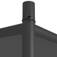 Gazebo Antracite 4x4 m 180 g/m² Tessuto e Acciaio 362465