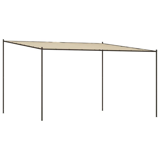 Gazebo Beige 4x4 m 180 g/mÂ² Tessuto e Acciaiocod mxl 69675