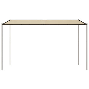 Gazebo Beige 4x4 m 180 g/mÂ² Tessuto e Acciaiocod mxl 69675