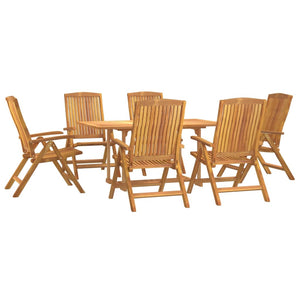 Set da Pranzo da Giardino 7 pz in Legno Massello di Teak 3154918