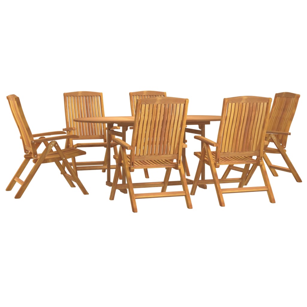 Set da Pranzo da Giardino 7 pz in Legno Massello di Teak 3154919