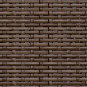 Divano da Giardino a 3 Posti con Cuscini in Polyrattan Marrone 362326