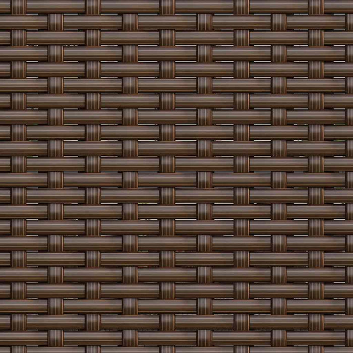 Divano da Giardino a 3 Posti con Cuscini in Polyrattan Marrone 362326