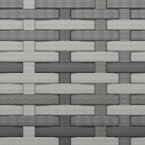 Divano da Giardino a 3 Posti con Cuscini in Polyrattan Grigio 362328