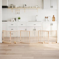 vidaXL Cancello per Cani Pieghevole 6 Pannelli 300 cm Legno di Pioppo