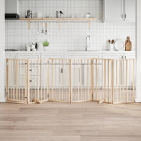 vidaXL Cancello per Cani Pieghevole 6 Pannelli 300 cm Legno di Pioppo