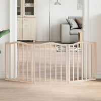 vidaXL Cancello per Cani Pieghevole 3 Pannelli 150 cm Legno di Pioppo