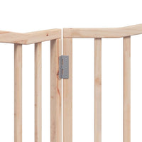 vidaXL Cancello per Cani Pieghevole 2 Pannelli 160 cm Legno di Pioppo