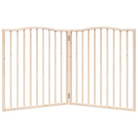 Cancello per Cani Pieghevole 2 Pannelli 160 cm Legno di Pioppo 352210