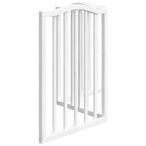 Cancelletto di sicurezza pieghevole per cani 3 pannelli 150 cm in legno di pioppo bianco 02_0023075