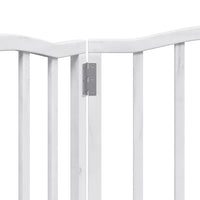 vidaXL Cancello per Cani Pieghevole 3 Pannelli Bianco 150 cm Pioppo