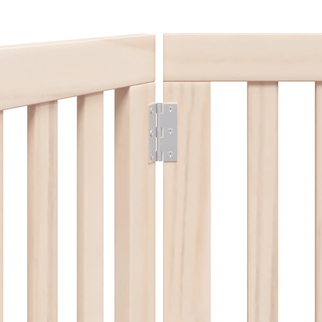 vidaXL Cancello per Cani Pieghevole 3 Pannelli 150 cm Legno di Pioppo