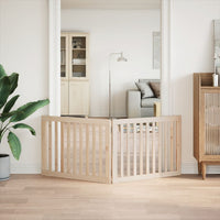 Cancelletto per cani pieghevole 2 pannelli 160 cm in legno di pioppo 352240