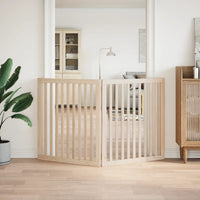 Cancello per Cani Pieghevole 2 Pannelli 160 cm Legno di Pioppo 352242