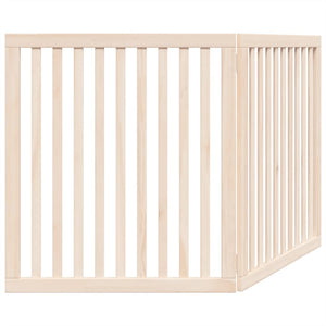 vidaXL Cancello per Cani Pieghevole 2 Pannelli 160 cm Legno di Pioppo