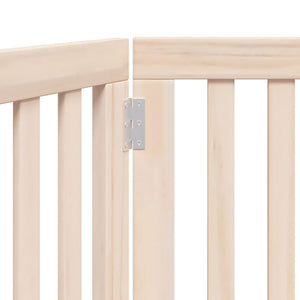 Cancello per Cani Pieghevole 2 Pannelli 160 cm Legno di Pioppo 352242