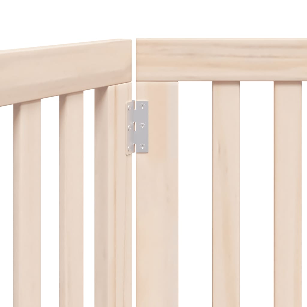 vidaXL Cancello per Cani Pieghevole 2 Pannelli 160 cm Legno di Pioppo