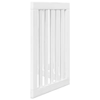 Cancello per Cani Pieghevole 3 Pannelli Bianco 150 cm Pioppo 352244