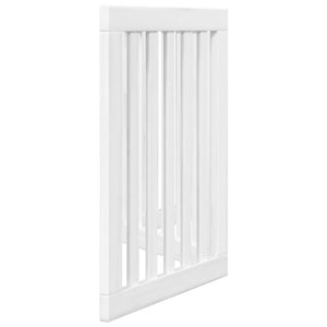 Cancello per Cani Pieghevole 3 Pannelli Bianco 150 cm Pioppo 352244