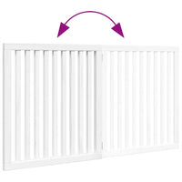 Cancello per Cani Pieghevole 2 Pannelli Bianco 160 cm Pioppo